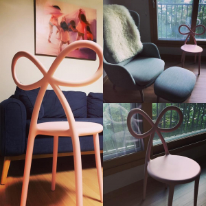 Комплект пластиковых стульев Qeeboo Ribbon Set 2 полипропилен розовый Фото 41