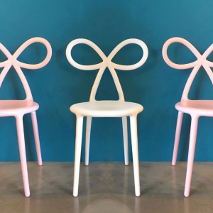 Комплект пластиковых стульев Qeeboo Ribbon Set 2 полипропилен розовый Фото 55