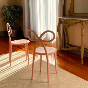 Комплект пластиковых стульев Qeeboo Ribbon Set 2 полипропилен розовый Фото 56