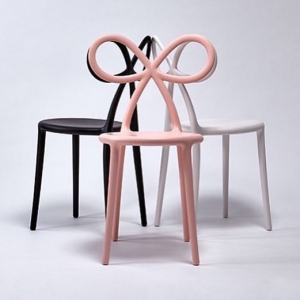 Комплект пластиковых стульев Qeeboo Ribbon Set 2 полипропилен розовый Фото 60