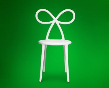 Комплект пластиковых стульев Qeeboo Ribbon Set 2 полипропилен белый Фото 22