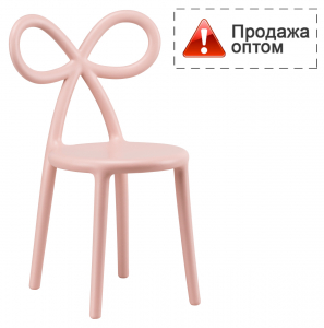 Стул пластиковый детский Qeeboo Ribbon Baby полипропилен розовый Фото 1
