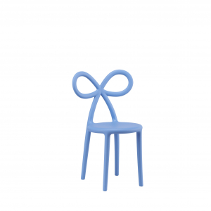 Стул пластиковый детский Qeeboo Ribbon Baby полипропилен голубой Фото 5