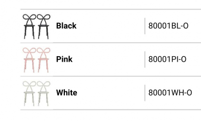 Комплект пластиковых детских стульев Qeeboo Ribbon Baby Set 2 полипропилен розовый Фото 3