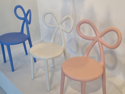 Комплект пластиковых детских стульев Qeeboo Ribbon Baby Set 2 полипропилен розовый Фото 12