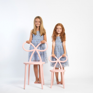 Комплект пластиковых детских стульев Qeeboo Ribbon Baby Set 2 полипропилен розовый Фото 8
