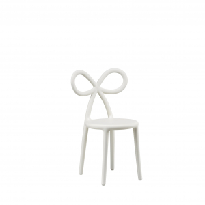 Комплект пластиковых детских стульев Qeeboo Ribbon Baby Set 2 полипропилен белый Фото 5