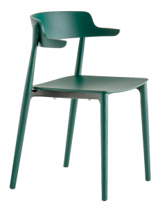 Кресло деревянное PEDRALI Nemea алюминий, ясень, фанера зеленый Фото 1