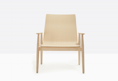 Лаунж-кресло деревянное PEDRALI Malmo ясень, фанера беленый ясень Фото 4