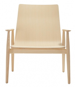 Лаунж-кресло деревянное PEDRALI Malmo ясень, фанера беленый ясень Фото 1