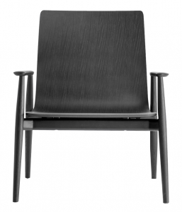 Лаунж-кресло деревянное PEDRALI Malmo ясень, фанера черный ясень Фото 1
