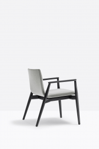 Кресло мягкое PEDRALI Malmo ясень, ткань черный ясень, серый Фото 5