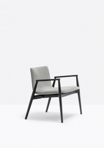 Кресло мягкое PEDRALI Malmo ясень, ткань черный ясень, серый Фото 11