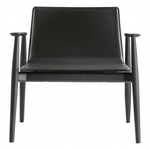 Лаунж-кресло с обивкой PEDRALI Malmo ясень, натуральная кожа черный ясень, черный Фото 1