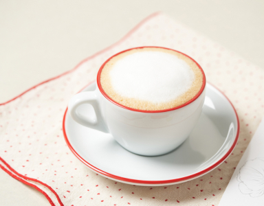 Кофейная пара для капучино Ancap Verona Rims фарфор красный, ободок на чашке/блюдце Фото 19