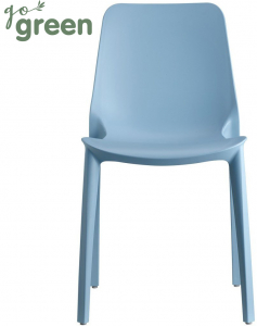Стул пластиковый Scab Design Ginevra Go Green технополимер голубой Фото 1