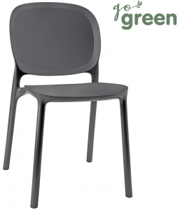 Стул пластиковый Scab Design Hug Go Green технополимер антрацит Фото 1