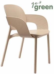 Кресло пластиковое Scab Design Hug Go Green технополимер тортора Фото 1