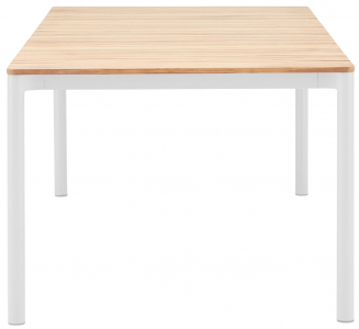 Стол обеденный деревянный Tagliamento Armona алюминий, тик белый, натуральный Фото 4