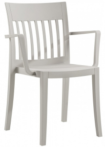 Кресло пластиковое PAPATYA Eden-K стеклопластик серый Фото 1