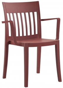 Кресло пластиковое PAPATYA Eden-K стеклопластик кирпично-красный матовый Фото 1