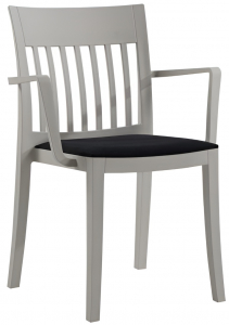 Кресло пластиковое с обивкой PAPATYA Eden-K Soft стеклопластик, ткань Фото 1