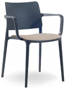 Кресло пластиковое с обивкой PAPATYA Joy-K Soft Seat стеклопластик, ткань Фото 1