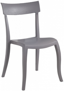 Стул пластиковый PAPATYA Hera-SP Rattan стеклопластик серый Фото 1