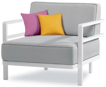 Кресло металлическое PAPATYA Loca Sofa LS 01 сталь, ткань Etisilk Фото 1