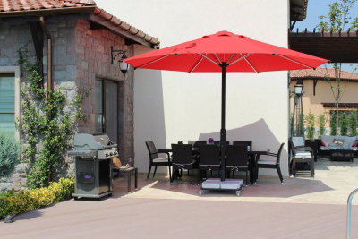 Зонт профессиональный Ø3 м THEUMBRELA SEMSIYE EVI Lux Telescopic алюминий, олефин Фото 7