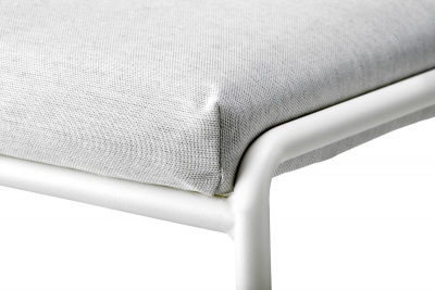 Кресло плетеное с подушкой Scab Design Lisa Filo Nest сталь, роуп, ткань sunbrella лен, полуночный, лед Фото 6