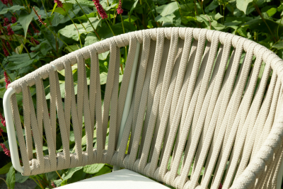 Кресло плетеное Scab Design Lisa Filo Nest сталь, роуп, ткань sunbrella зеленый шалфей, песочный, зеленый Фото 23