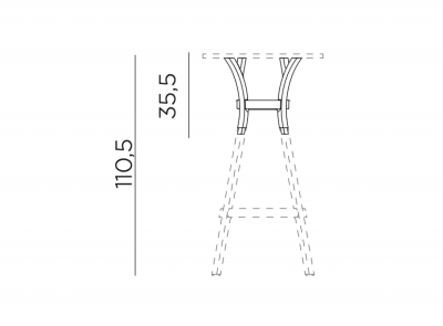 Комплект для увеличения высоты стола Nardi Kit Combo High  стеклопластик гессо Фото 5