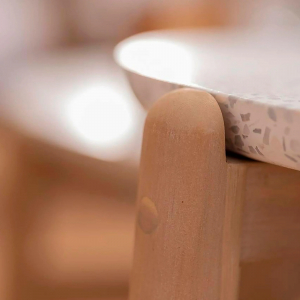 Комплект деревянной плетеной мебели Tagliamento Talara акация, роуп, олефин, искусственный камень бежевый, лен Фото 22