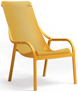 Лаунж-кресло пластиковое Nardi Net Lounge стеклопластик горчичный Фото 1