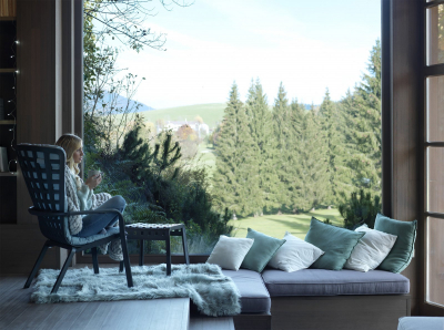 Комплект пластиковых табуретов Nardi Poggio Set 4 стеклопластик антрацит Фото 9