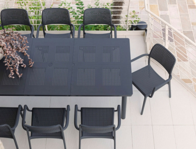 Комплект пластиковых кресел Nardi Bora Set 4 стеклопластик антрацит Фото 12