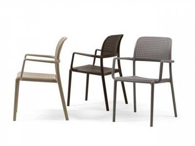 Комплект пластиковых кресел Nardi Bora Set 4 стеклопластик кофе Фото 7