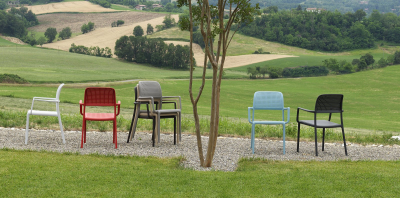Комплект пластиковых кресел Nardi Bora Set 4 стеклопластик кофе Фото 6