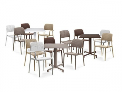 Комплект пластиковых кресел Nardi Bora Set 4 стеклопластик кофе Фото 10