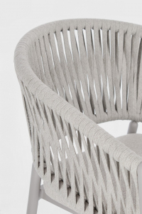 Кресло плетеное с подушками Garden Relax Florencia алюминий, роуп, олефин лунный Фото 8