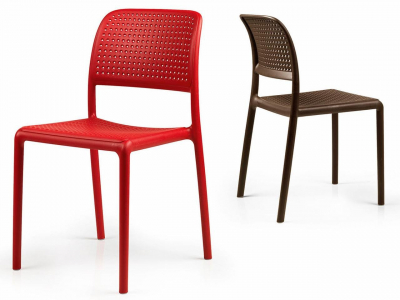 Комплект пластиковых стульев Nardi Bora Bistrot Set 2 стеклопластик красный Фото 6