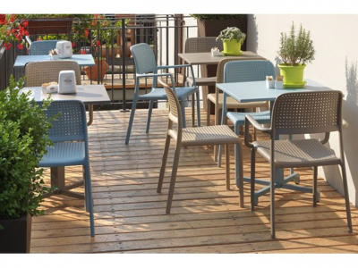 Комплект пластиковых стульев Nardi Bora Bistrot Set 2 стеклопластик голубой Фото 9