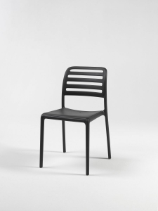 Комплект пластиковых стульев Nardi Costa Bistrot Set 2 стеклопластик антрацит Фото 5