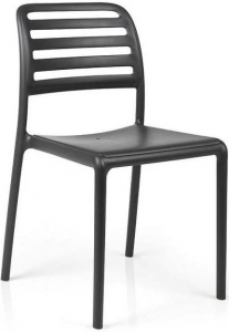 Комплект пластиковых стульев Nardi Costa Bistrot Set 4 стеклопластик антрацит Фото 4