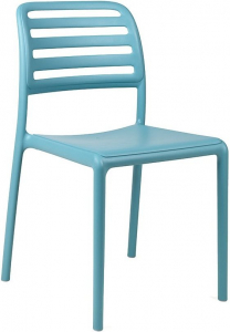 Комплект пластиковых стульев Nardi Costa Bistrot Set 4 стеклопластик голубой Фото 4