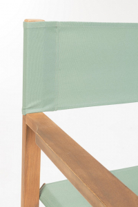 Кресло деревянное складное Garden Relax Noemi Director акация, полиэстер коричневый, зеленый шалфей Фото 5