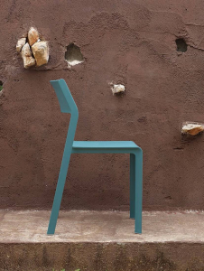 Комплект пластиковых стульев Nardi Trill Bistrot Set 2 стеклопластик бирюзовый Фото 9