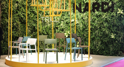 Комплект пластиковых стульев Nardi Trill Bistrot Set 2 стеклопластик бирюзовый Фото 15
