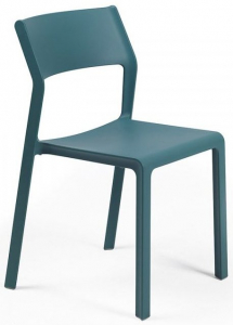 Комплект пластиковых стульев Nardi Trill Bistrot Set 4 стеклопластик бирюзовый Фото 4